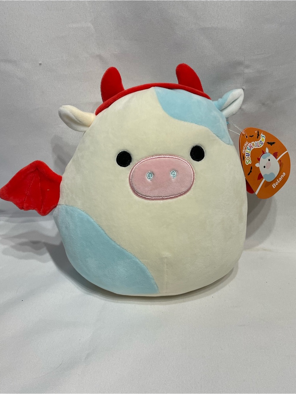 8” Squishmallows Belana the devil cow Halloween Plush NWT